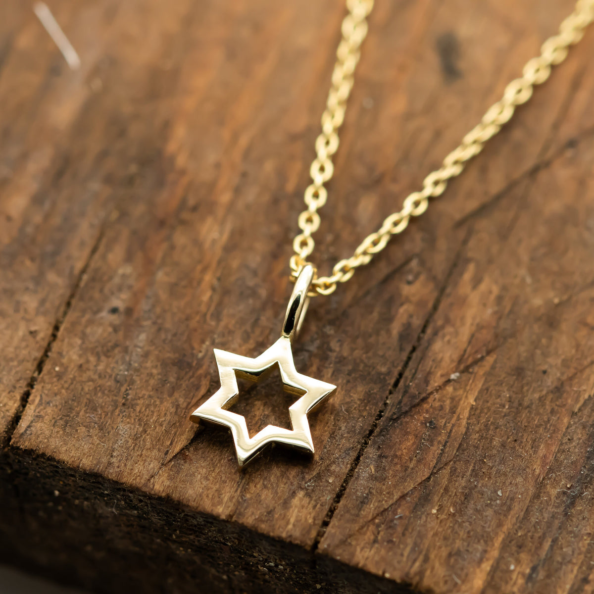 Magen David Pendant Necklace, 14K Gold Star of David Necklace, Jeweish Star Of David, Magen David Jewelry