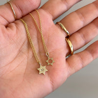 Magen David Pendant Necklace, 14K Gold Star of David Necklace, Jeweish Star Of David, Magen David Jewelry