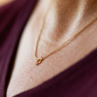 Magen David Charm Necklace, 14K Gold Star of David Necklace, Jeweish Star Of David, Magen David Jewelry, Delicate pendant Necklace