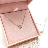 Magen David Charm Necklace, 14K Gold Star of David Necklace, Jeweish Star Of David, Magen David Jewelry, Delicate pendant Necklace