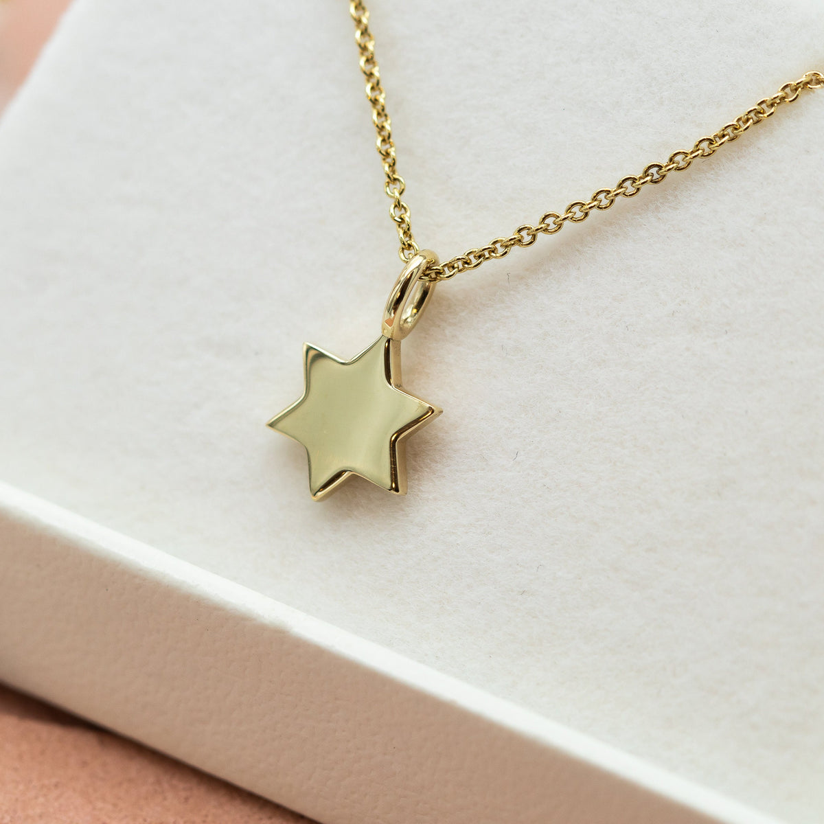 Fulll Star of David Charm Necklace | Magen David Jewelry