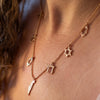 Israel Necklace, 14K Gold Charms Necklace, Israeli Charms Necklace, Map of Israel Necklace, Magen David, Hamsa, Chai, Israeli Jewelry