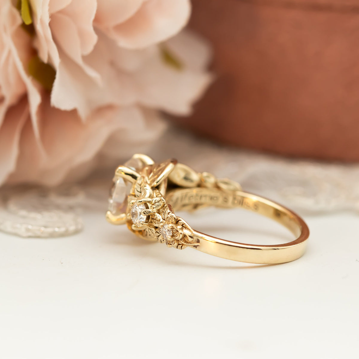 Nature Inspired Diamond Engagement Ring