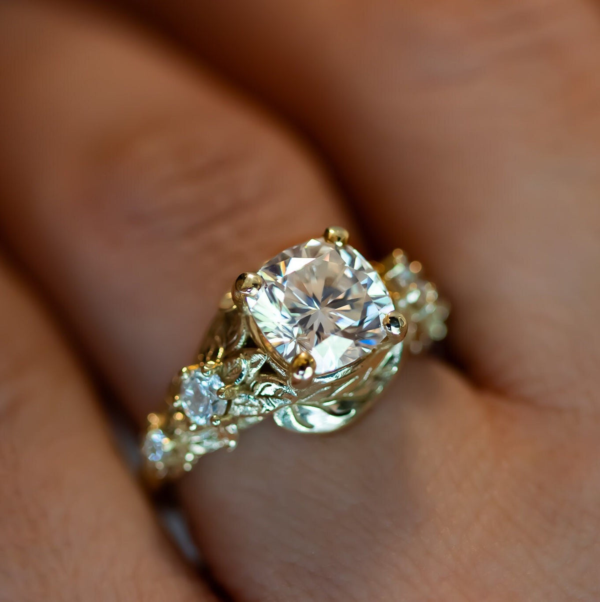 Nature Inspired Diamond Engagement Ring