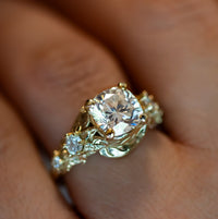 Nature Inspired Diamond Engagement Ring
