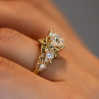 Nature Inspired Diamond Engagement Ring