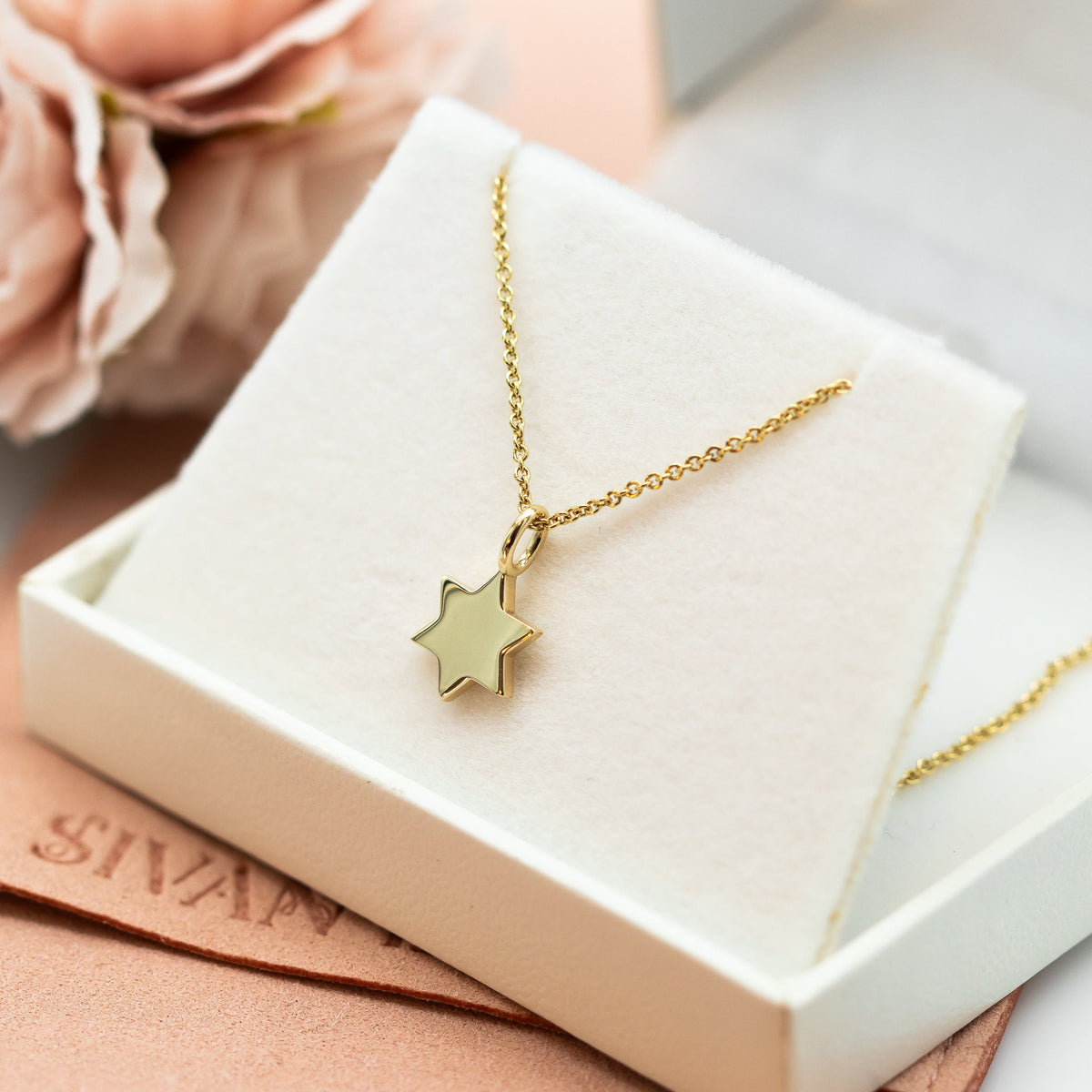 Fulll Star of David Charm Necklace | Magen David Jewelry