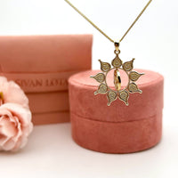 Personalized Pendant Necklace, Unique Gold Pendant Gift With Engraving