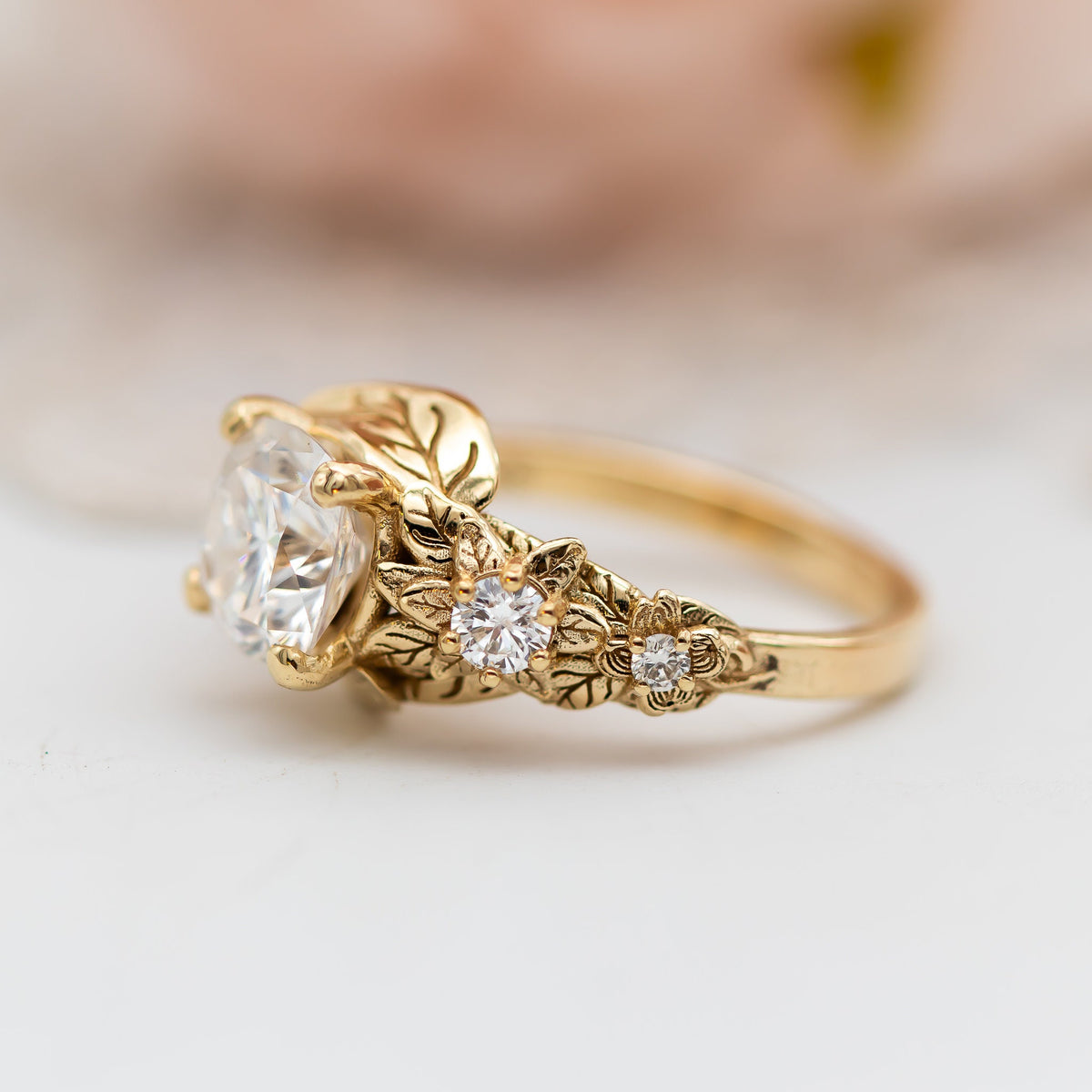 Nature Inspired Diamond Engagement Ring