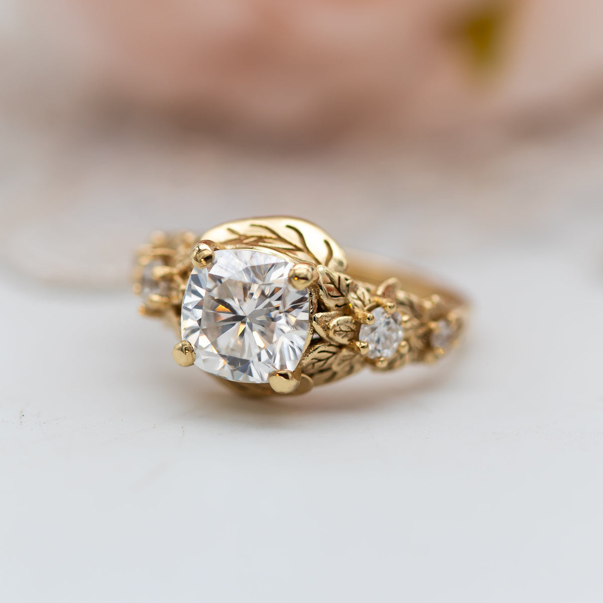 Nature Inspired Diamond Engagement Ring