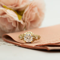 Nature Inspired Diamond Engagement Ring