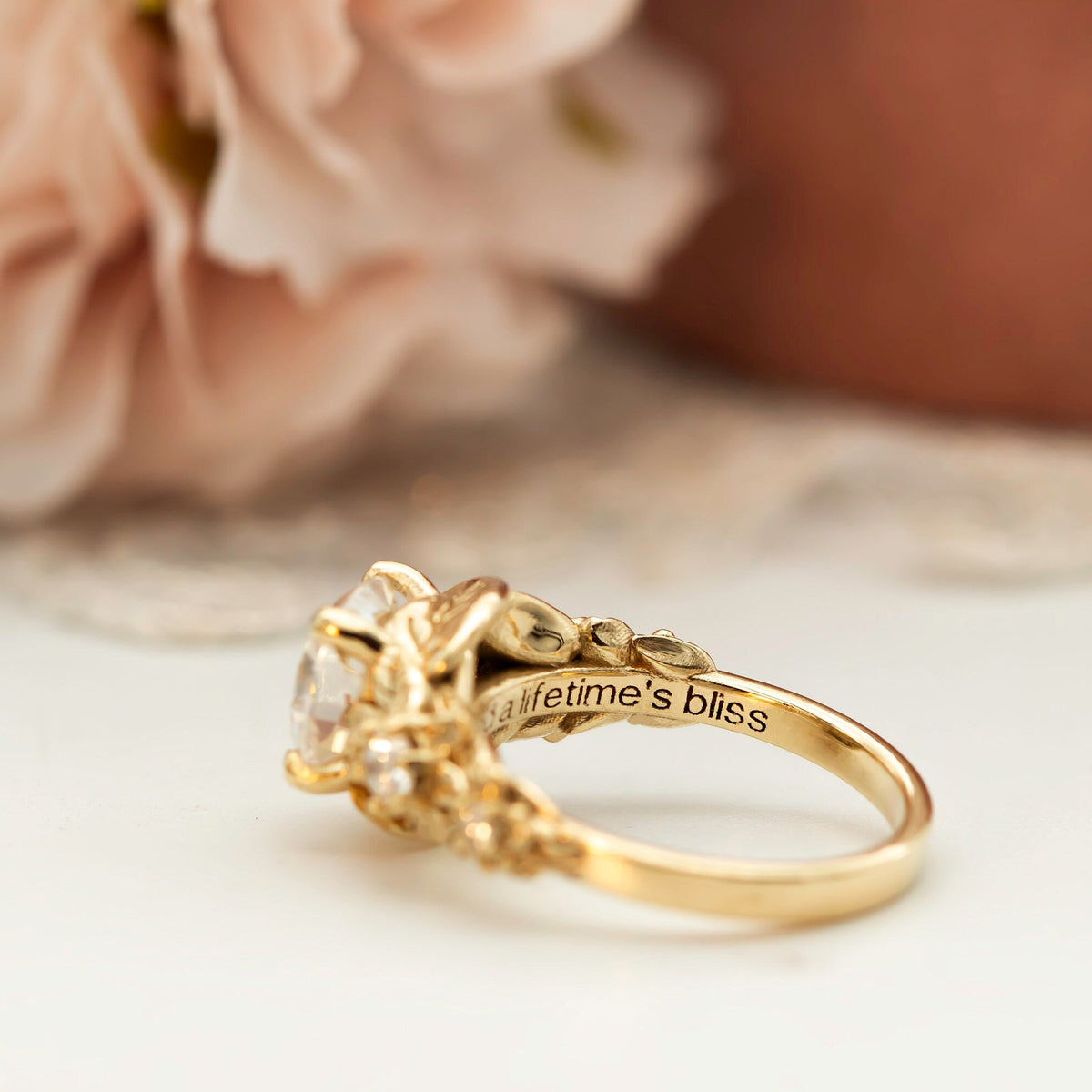 Nature Inspired Diamond Engagement Ring