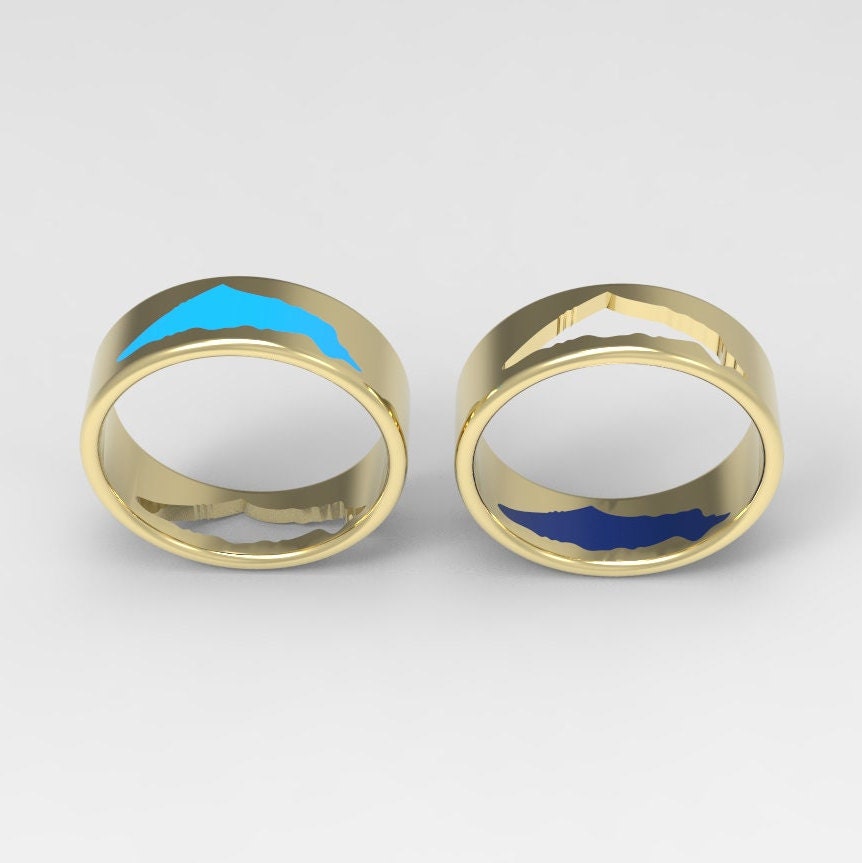 Israel Ring, Israel Map Gold Ring, Israel Wedding Ring, Israel Ring For Men and Women, Jewish Wedding Ring, 14K Gold Ring with Map of Israel