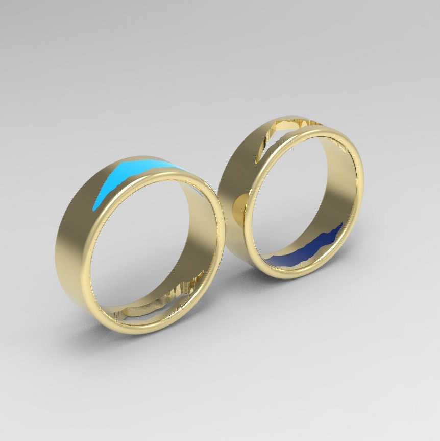 Israel Ring, Israel Map Gold Ring, Israel Wedding Ring, Israel Ring For Men and Women, Jewish Wedding Ring, 14K Gold Ring with Map of Israel