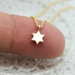 Tiny Star of David Charm, Magen David Charm, 14K Gold Star of David Diamond Charm for Necklace or Hoop Earrings, Jeweish Star Of David