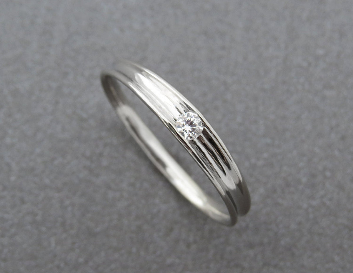 Small Diamond Engagement Ring