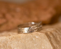 Hammered Infinity Gold Ring