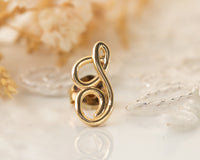 Initial Letter Stud Earrings