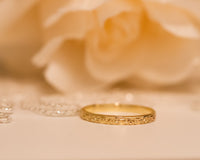 Romantic Lace Gold Ring