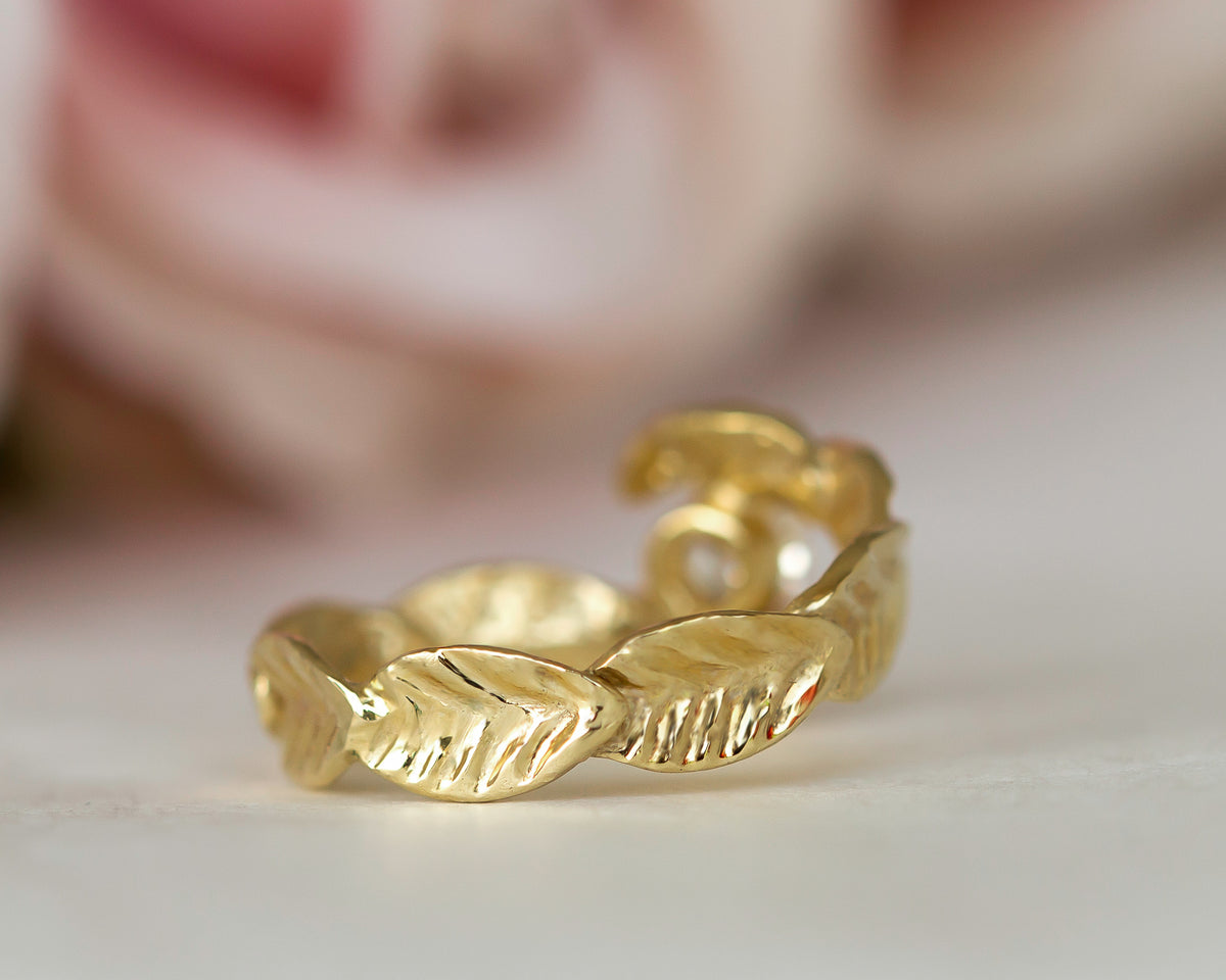Leaf Engagement Ring