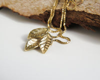 Leaves Pendant Necklace