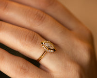 Halo Marquise Diamond Engagement Ring