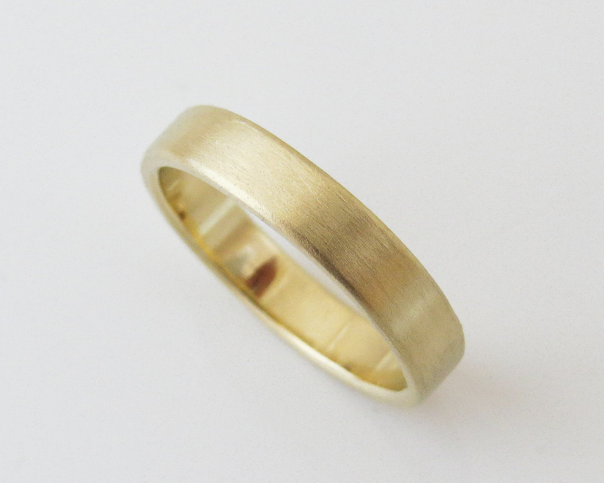 Classic Brushed Men Wedding Band | For Him