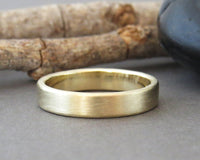 Classic Brushed Men Wedding Band | For Him