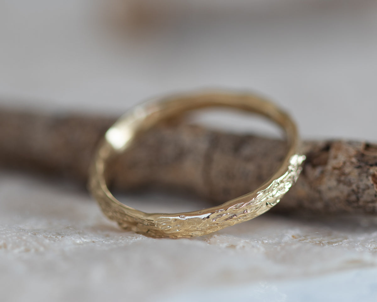 Nature Inspired Men Wedding Band