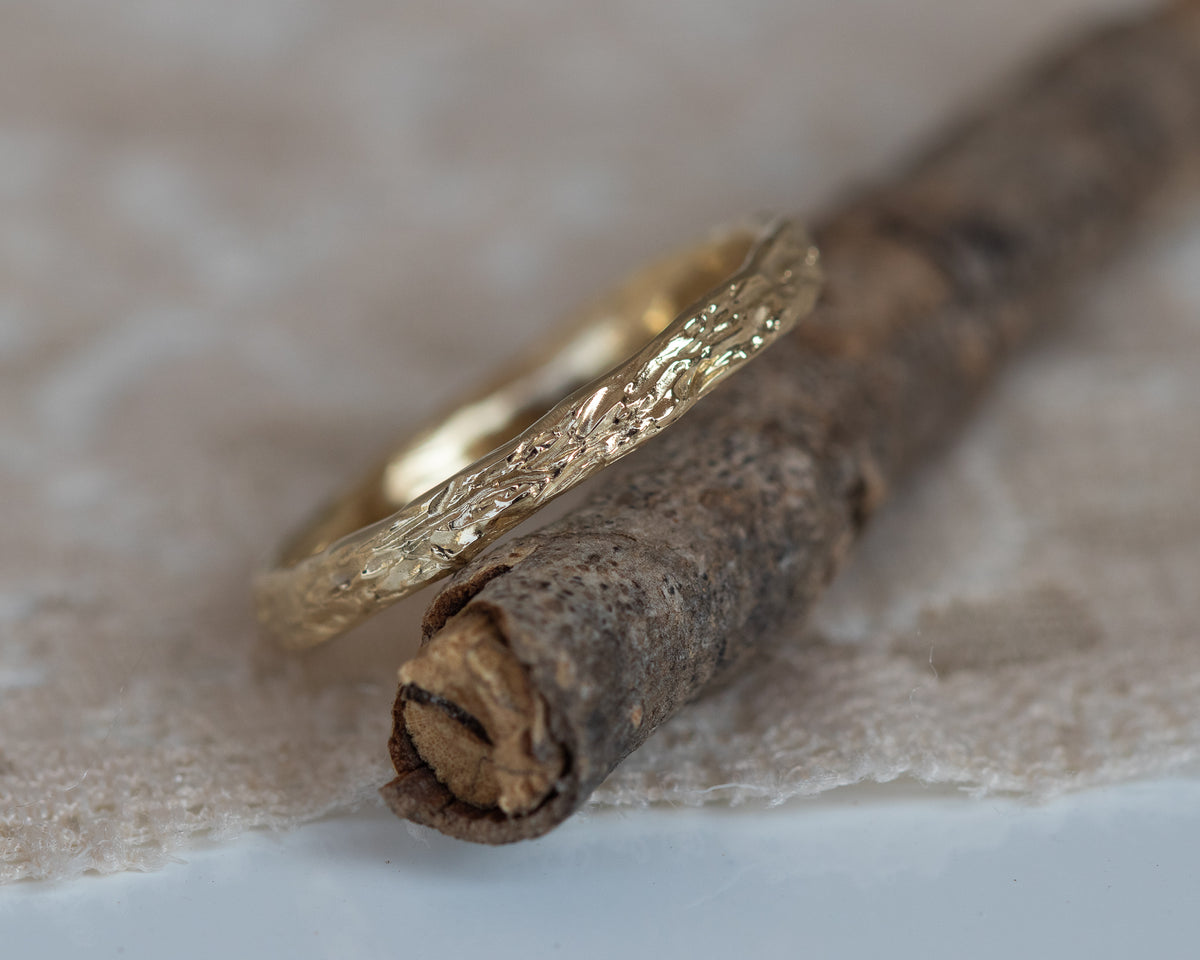Nature Inspired Men Wedding Band