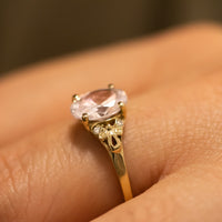 Vintage Inspired Oval Diamond Ring
