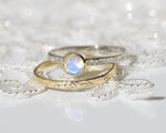 Floral Moonstone Ring