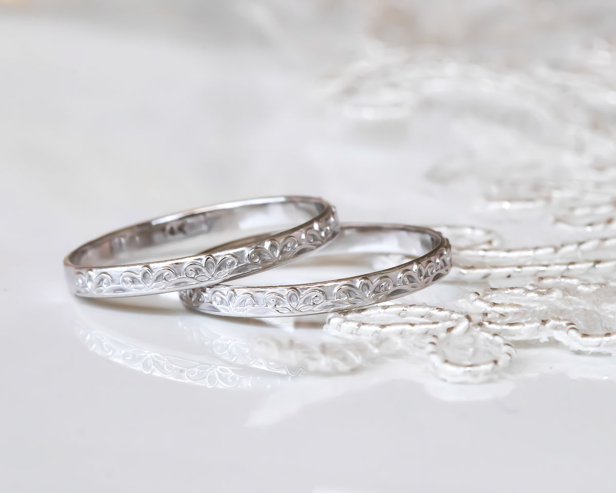 Romantic Lace Gold Ring
