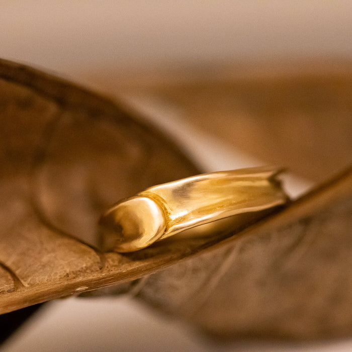 Overlapped Gold Ring