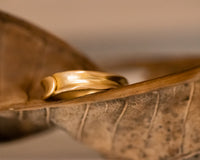 Overlapped Gold Ring
