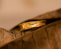 Overlapped Gold Ring