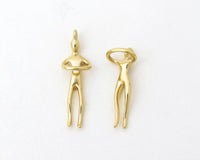 Gold Couple Pendant Necklace - Sivan Lotan Jewelry -   תליון זוג מחובק - סיון לוטן - תכשיטים בעיצוב אישי - תכשיטים מעוצבים - שרשרת זהב
