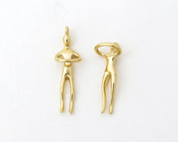 Gold Couple Pendant Necklace - Sivan Lotan Jewelry -   תליון זוג מחובק - סיון לוטן - תכשיטים בעיצוב אישי - תכשיטים מעוצבים - שרשרת זהב