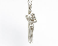 Couple's Love Silver Pendant Necklace