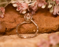 Nature Inspired Rose Quartz Ring