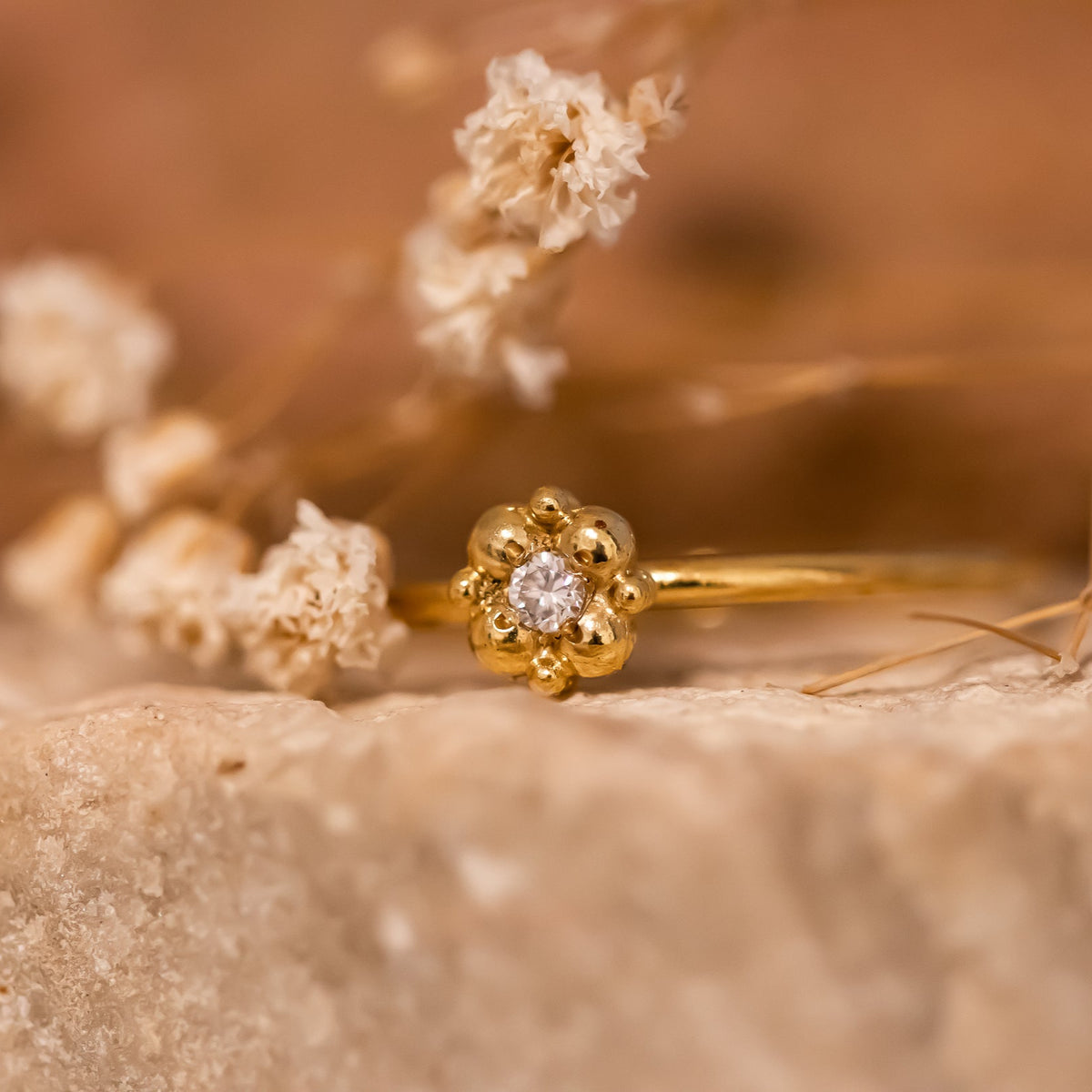 Flower Diamond Ring