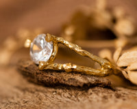 Nature Inspired Twig Diamond Ring