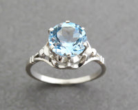 Vintage Blue Topaz Ring