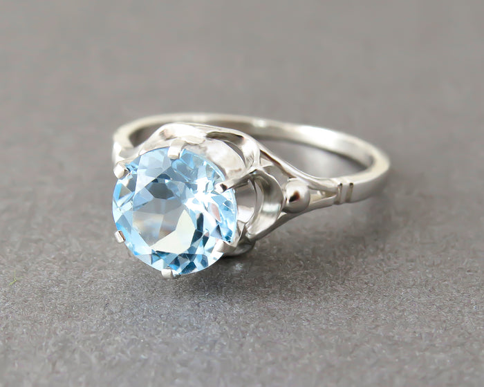 Vintage Blue Topaz Ring